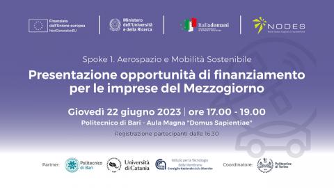 NODES - Presentazione bandi di finanziamento e opportunità per le imprese 
